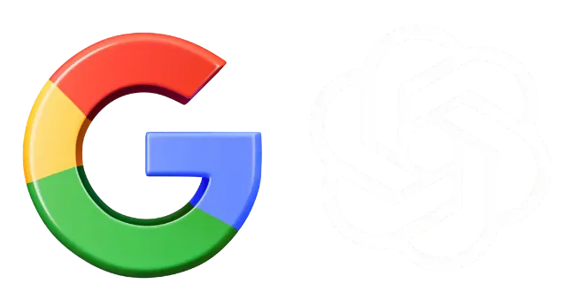 AI and Google SEO integration icon representing data-driven dental marketing and search optimisation powered by artificial intelligence.
